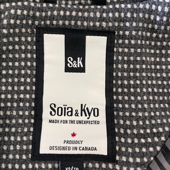 Soia & Kyo Tweed Herringbone Wool Coat - Picture 11 of 16